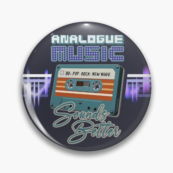 Item preview, Retro Music : Cassette Tape - Analogue Music Sounds Better - 80s Pop Rock New Wave (Cyan) designed and sold by RetroTeeStudio.