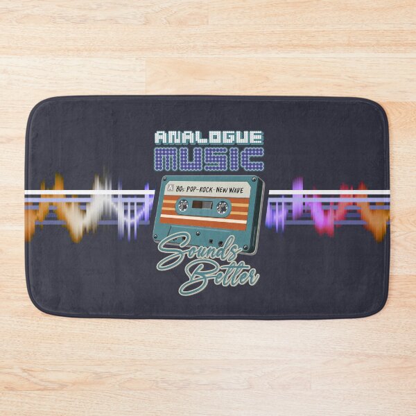 Item preview, Retro Music : Cassette Tape - Analogue Music Sounds Better - 80s Pop Rock New Wave (Cyan) designed and sold by RetroTeeStudio.