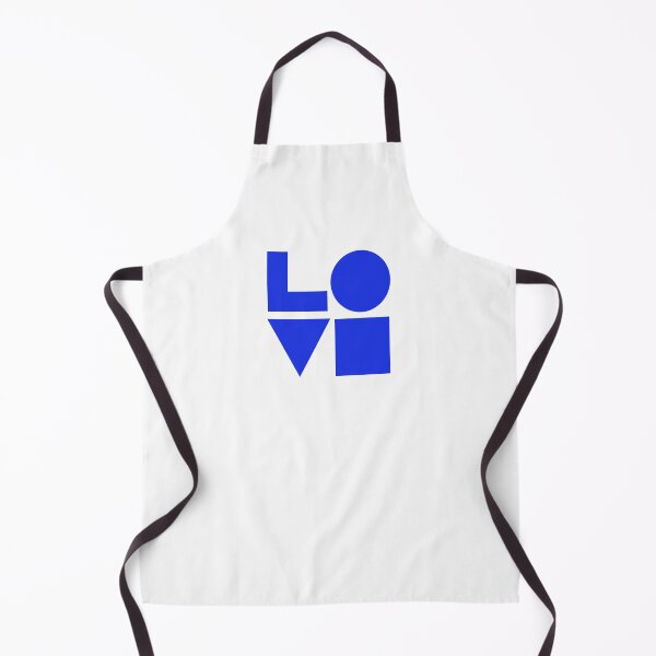 Item preview, LOVE GEOMTERIC SHAPES blue designed and sold by Inspirationmotivation.
