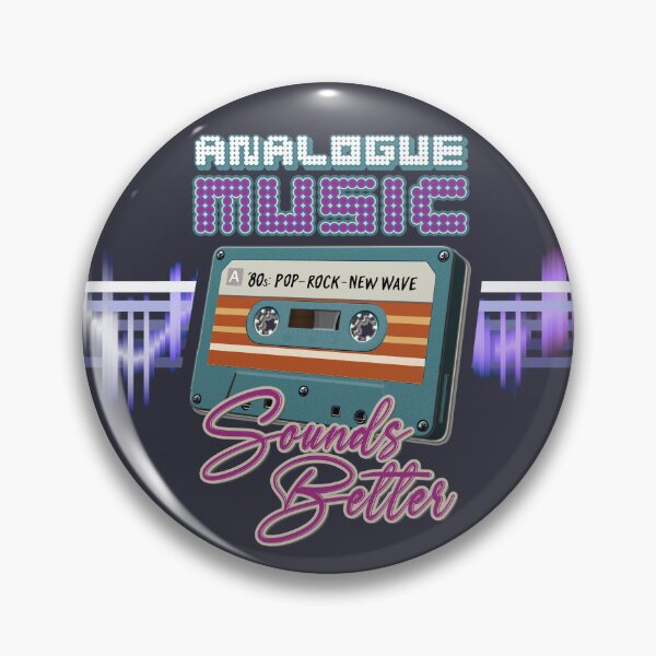 Item preview, Retro Music : Cassette Tape - Analogue Music Sounds Better - 80s Pop Rock New Wave (Pink) designed and sold by RetroTeeStudio.