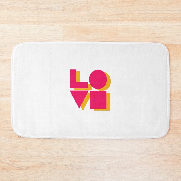 Item preview, LOVE Original abstract text - yellow and pink designed and sold by Inspirationmotivation.