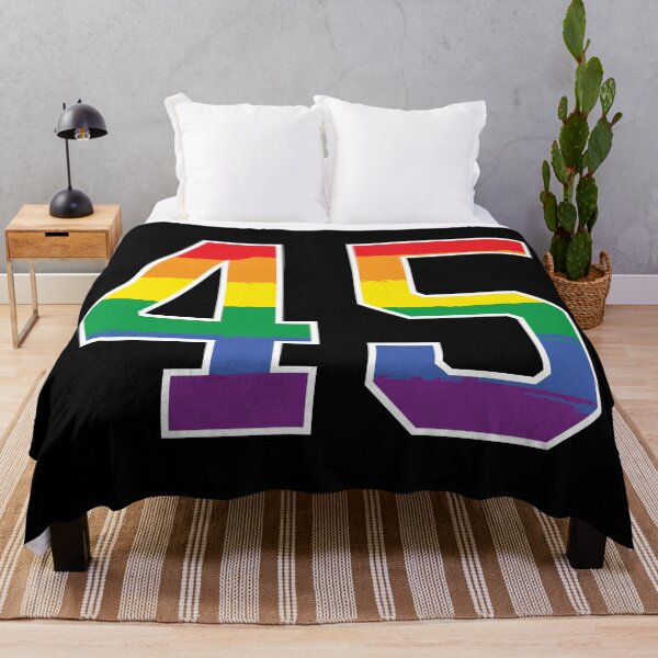 Item preview, Number 45 Rainbow LGBT pride forty five designed and sold by LoveIsColorful.