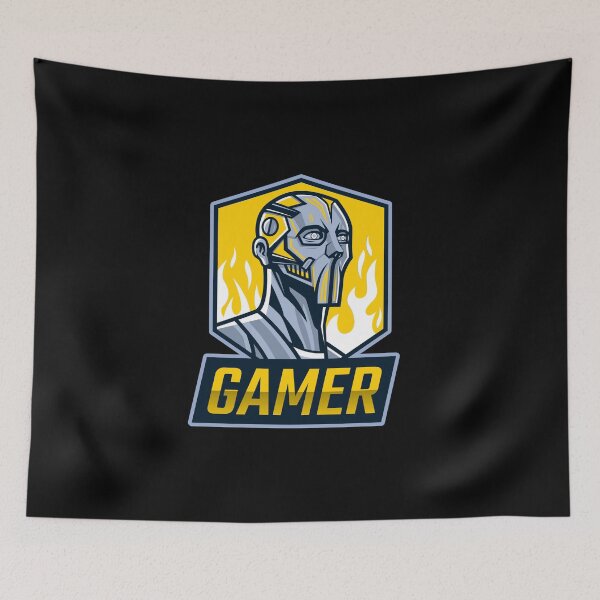 Item preview, Gamer with Futuristic Mask designed and sold by PRIVARSHU.