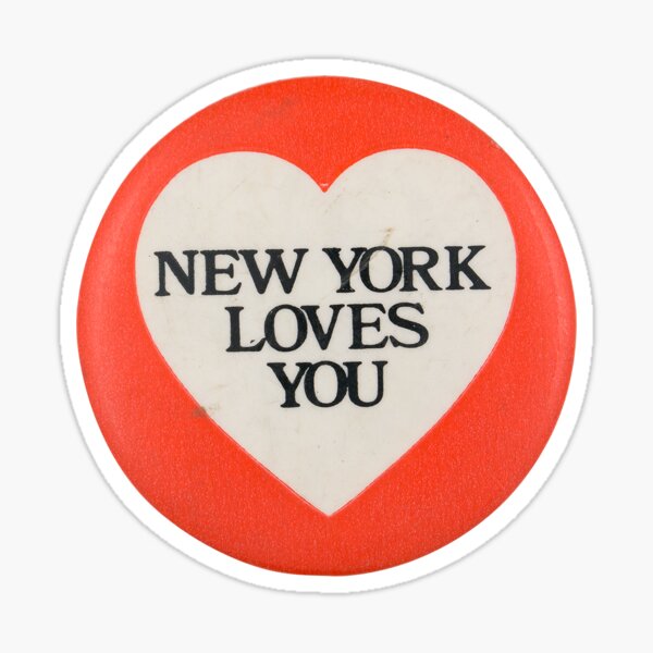 new york loves you Sticker