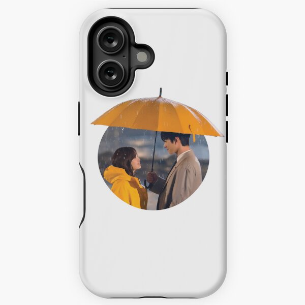 Aperçu de l'œuvre Shin Ha Ri et Kang Tae Mu sous le parapluie jaune | Proposition commerciale  créée et vendue par CrownMaru.