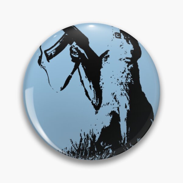 Item preview, Jackrabbit with Kalashnikov Essential T-Shirt designed and sold by FlorianStadler.