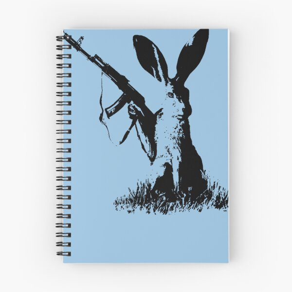 Item preview, Jackrabbit with Kalashnikov Essential T-Shirt designed and sold by FlorianStadler.