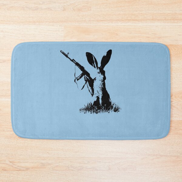 Item preview, Jackrabbit with Kalashnikov Essential T-Shirt designed and sold by FlorianStadler.