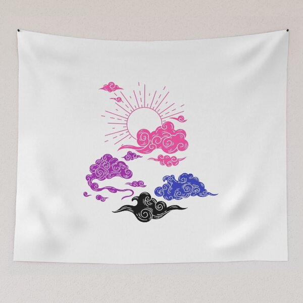 Item preview, Gender Fluid Sun and Clouds. Genderfluid Pride designed and sold by Subtle Pride Shop.