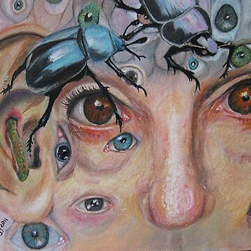 Artwork thumbnail, Whats Bugging Me: Crazy Brain Art by Phoebe S. Wagner