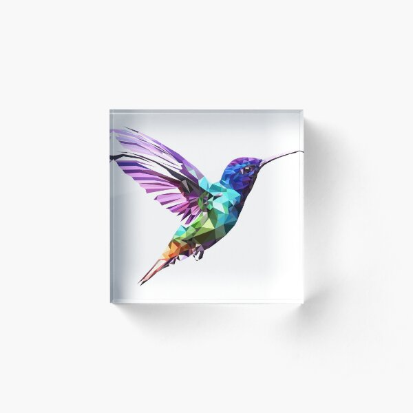 Hummingbird Acrylic Block