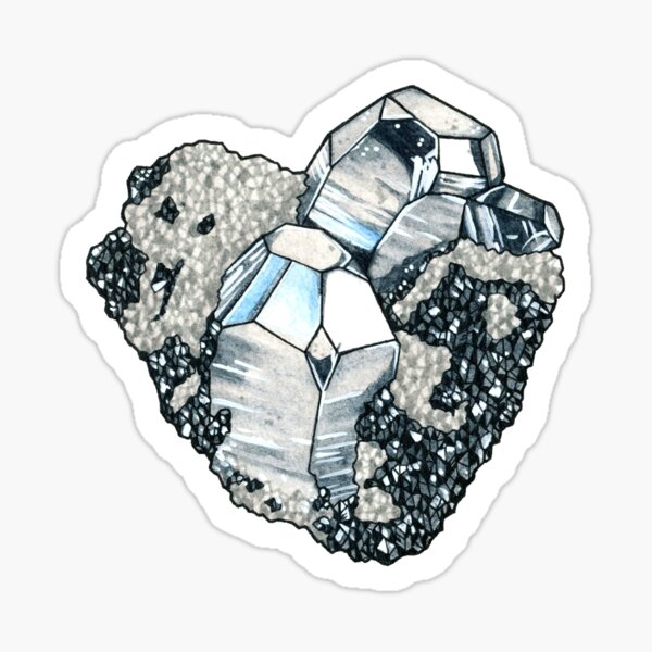 Galaxy Crystal Cluster Sticker for Sale by joshgrigg