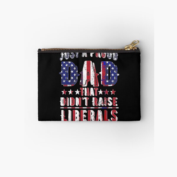 Item preview, Just A Proud Dad That Didn't Raise Liberals American Flag designed and sold by theresamorelli.
