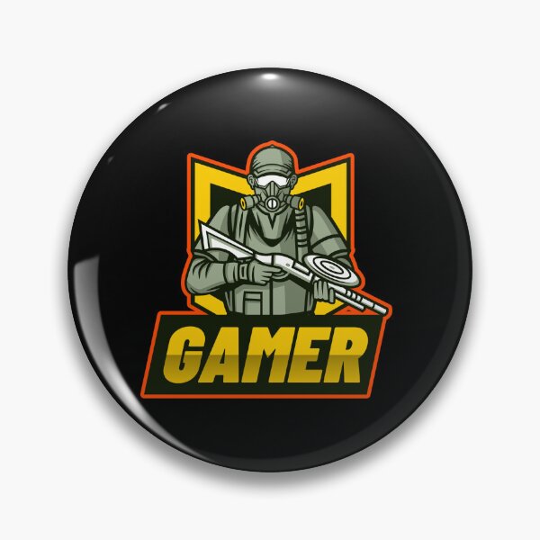Item preview, Gamer with Gunman wearing Respirator designed and sold by PRIVARSHU.