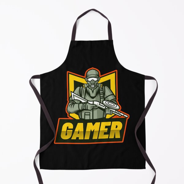Item preview, Gamer with Gunman wearing Respirator designed and sold by PRIVARSHU.