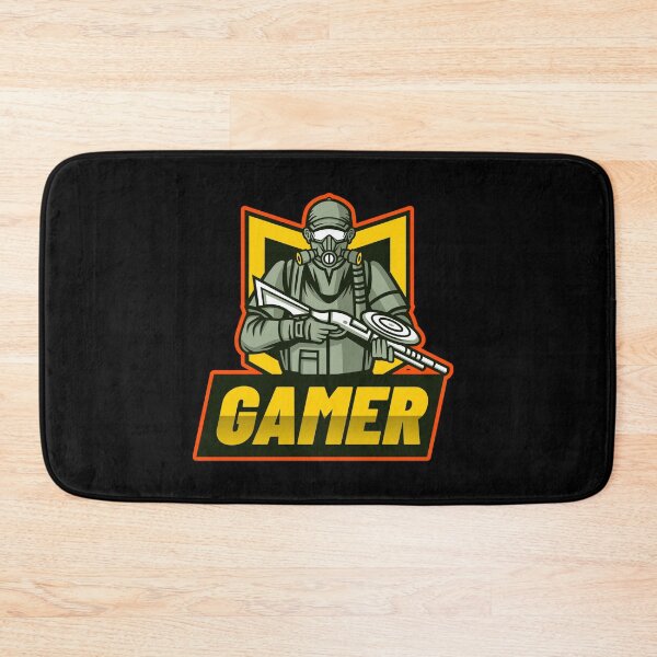 Item preview, Gamer with Gunman wearing Respirator designed and sold by PRIVARSHU.