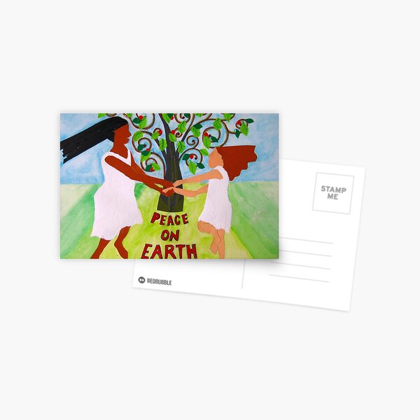 Girls Dancing: Peace On Earth Postcard