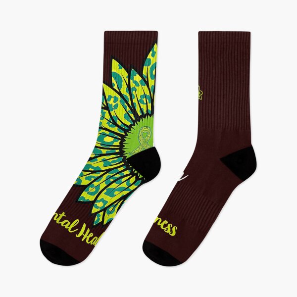 Item preview, Mental Health Awareness Fight Stigma Leopard Sunflower T-Shirt designed and sold by divitovttupp.