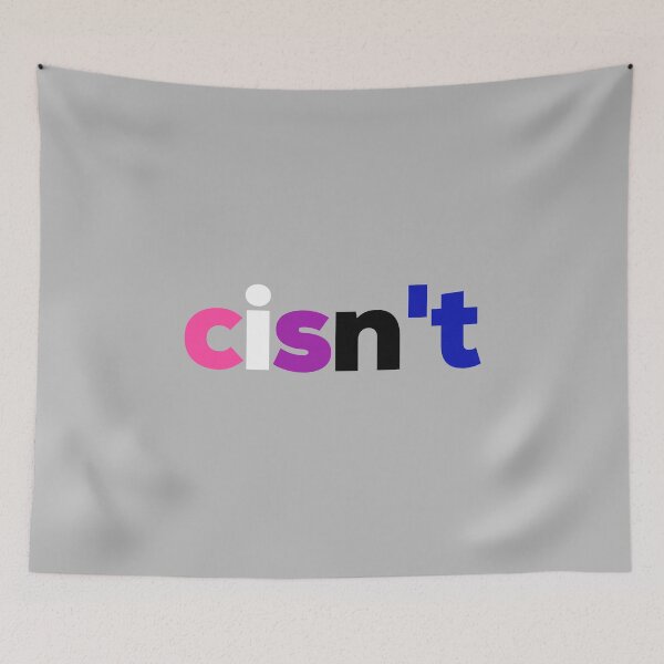 Item preview, Cisn't Gender Fluid. Genderfluid Pride designed and sold by Subtle Pride Shop.