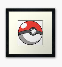 Cartoon Pokeball Framed Print