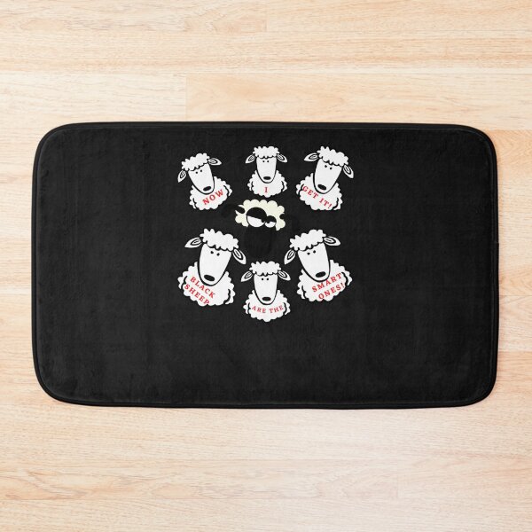 Item preview, Black Sheep Are Smart Cartoon Funny T-Shirt Sticker Set Duvet Cover Essential T-Shirt Classic T-Shir designed and sold by PierreKuhn.