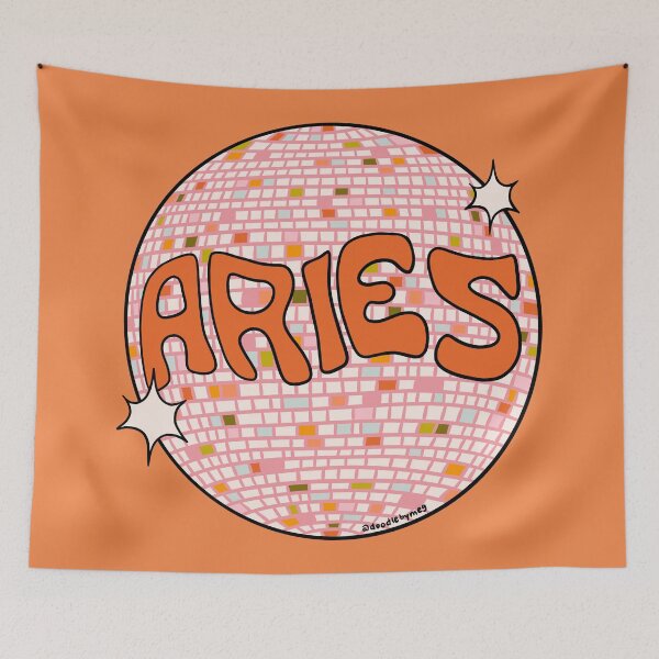 Item preview, Aries Disco Ball designed and sold by doodlebymeg.