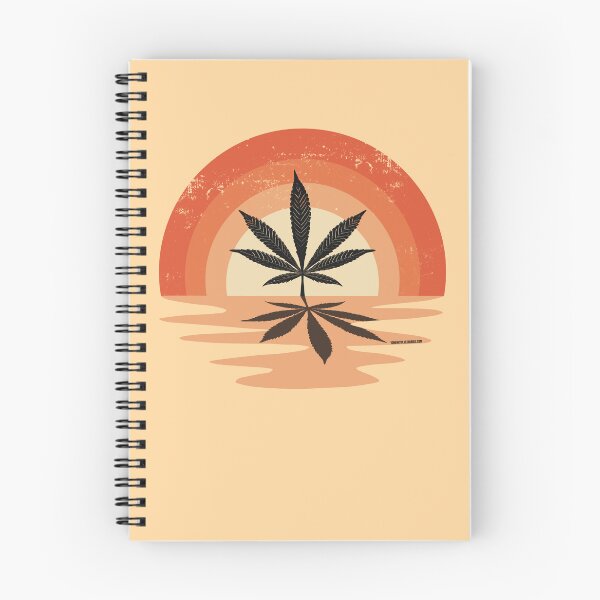 Item preview, Cool Pot Leaf Stoner Liquid Sunset (Orange) designed and sold by YomeHayin.