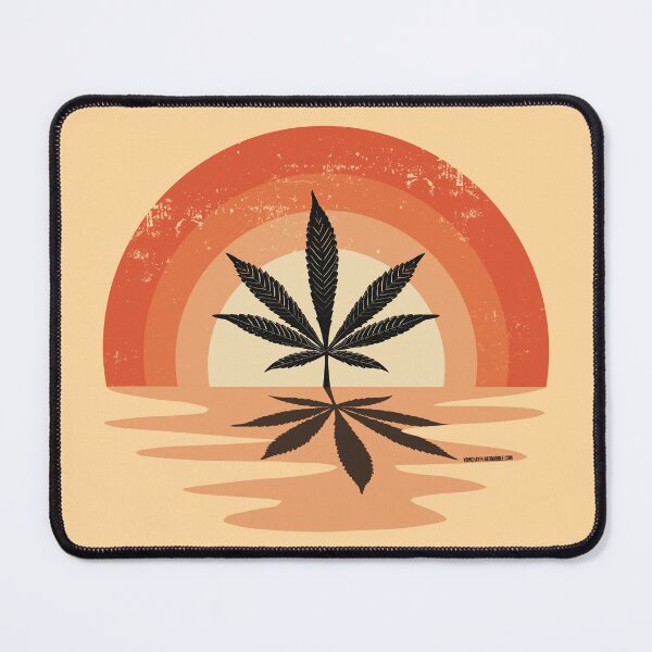 Item preview, Cool Pot Leaf Stoner Liquid Sunset (Orange) designed and sold by YomeHayin.