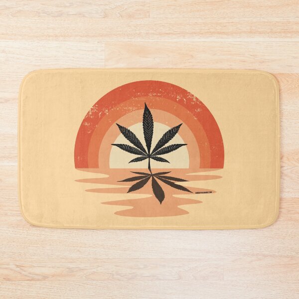 Item preview, Cool Pot Leaf Stoner Liquid Sunset (Orange) designed and sold by YomeHayin.