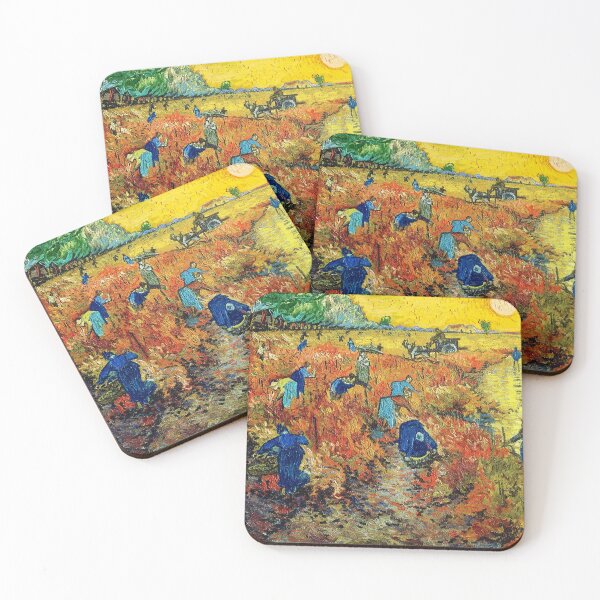 Item preview, The Red Vinyard by Van Gogh - Vintage Art designed and sold by RickE.