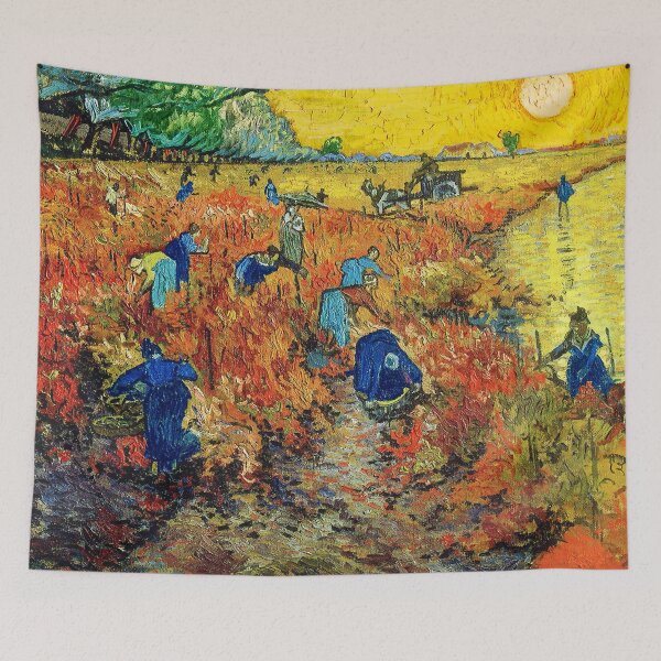 Item preview, The Red Vinyard by Van Gogh - Vintage Art designed and sold by RickE.