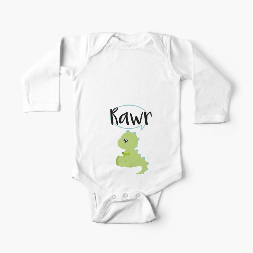 Girls Dinosaur Shirt - Baby Dino Onepiece - Babysaurus Outfit