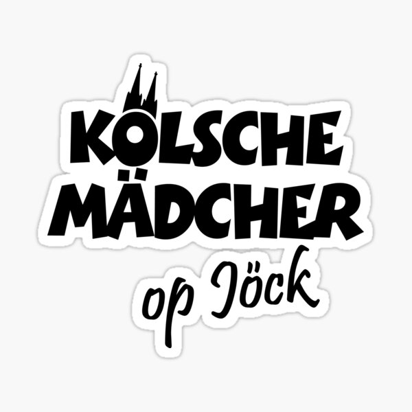 Kölsche Mädcher op Jöck Sticker