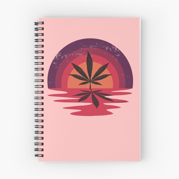Item preview, Cool Pot Leaf Stoner Liquid Sunset (Red) designed and sold by YomeHayin.