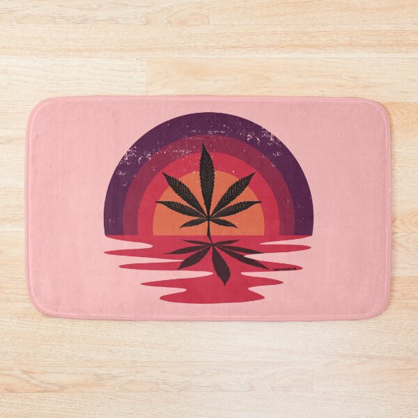 Item preview, Cool Pot Leaf Stoner Liquid Sunset (Red) designed and sold by YomeHayin.