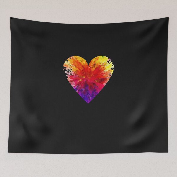 Item preview, Colorful heart slim fit t-shirt Essential T-Shirt designed and sold by BodoFunke.