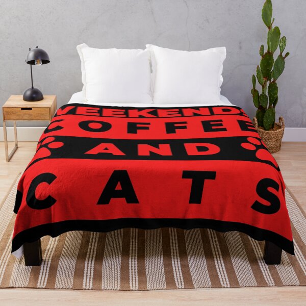 Item preview, Weekends, Coffee and Cats - Funny Cat Typography Gift designed and sold by FunnyCatsFam.