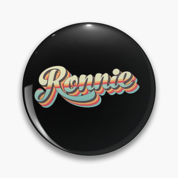 Item preview, Ronnie name - cool 70s retro font surf style design designed and sold by NameTheory.