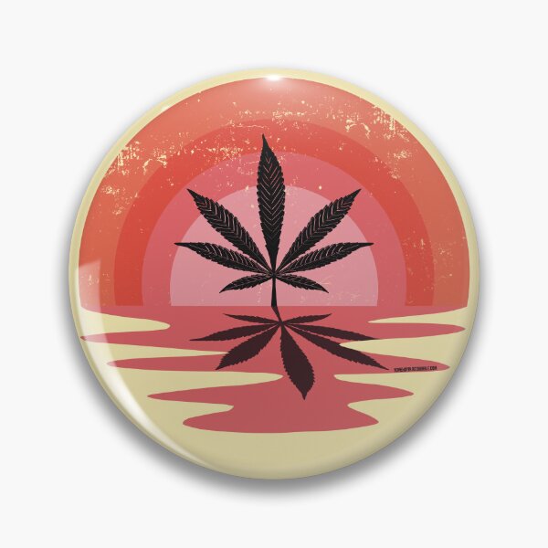 Item preview, Cool Pot Leaf Stoner Liquid Sunset (Pink) designed and sold by YomeHayin.