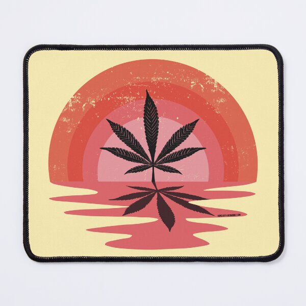 Item preview, Cool Pot Leaf Stoner Liquid Sunset (Pink) designed and sold by YomeHayin.