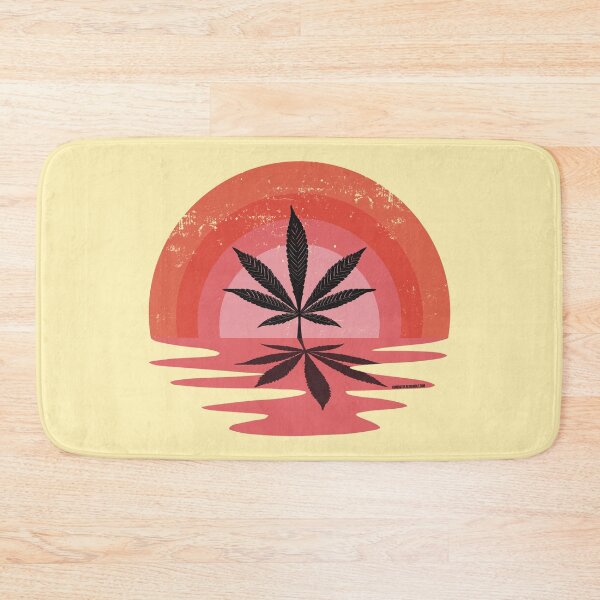 Item preview, Cool Pot Leaf Stoner Liquid Sunset (Pink) designed and sold by YomeHayin.