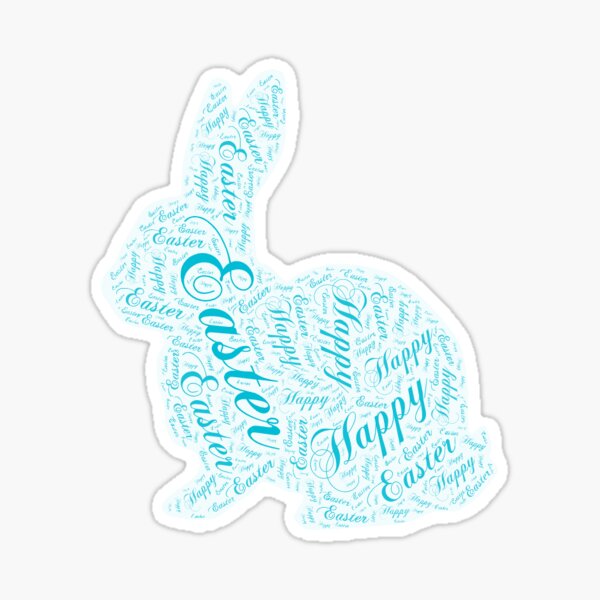 Item preview, Happy Easter Bunny Word Art designed and sold by Dazzem.