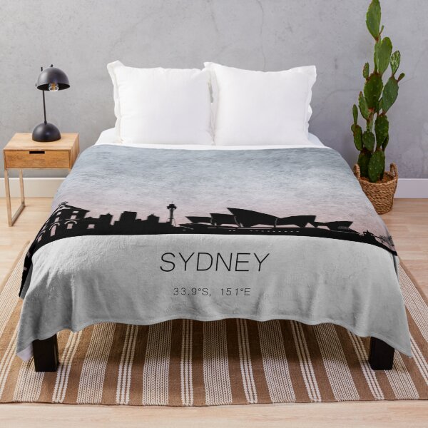 Item preview, Sydney, Australia - city skyline silhouette sunset digital artwork designed and sold by PricklesAndPine.