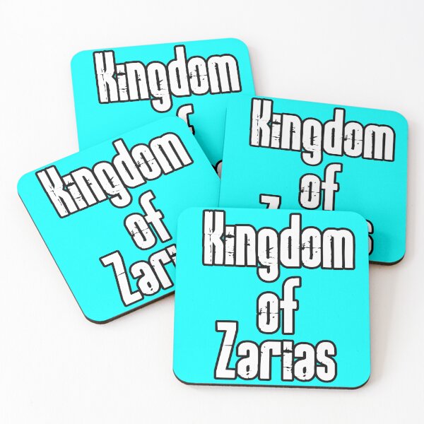 Item preview, Kingdom of Zarias Logo- White on Aqua designed and sold by Greenwood2112.