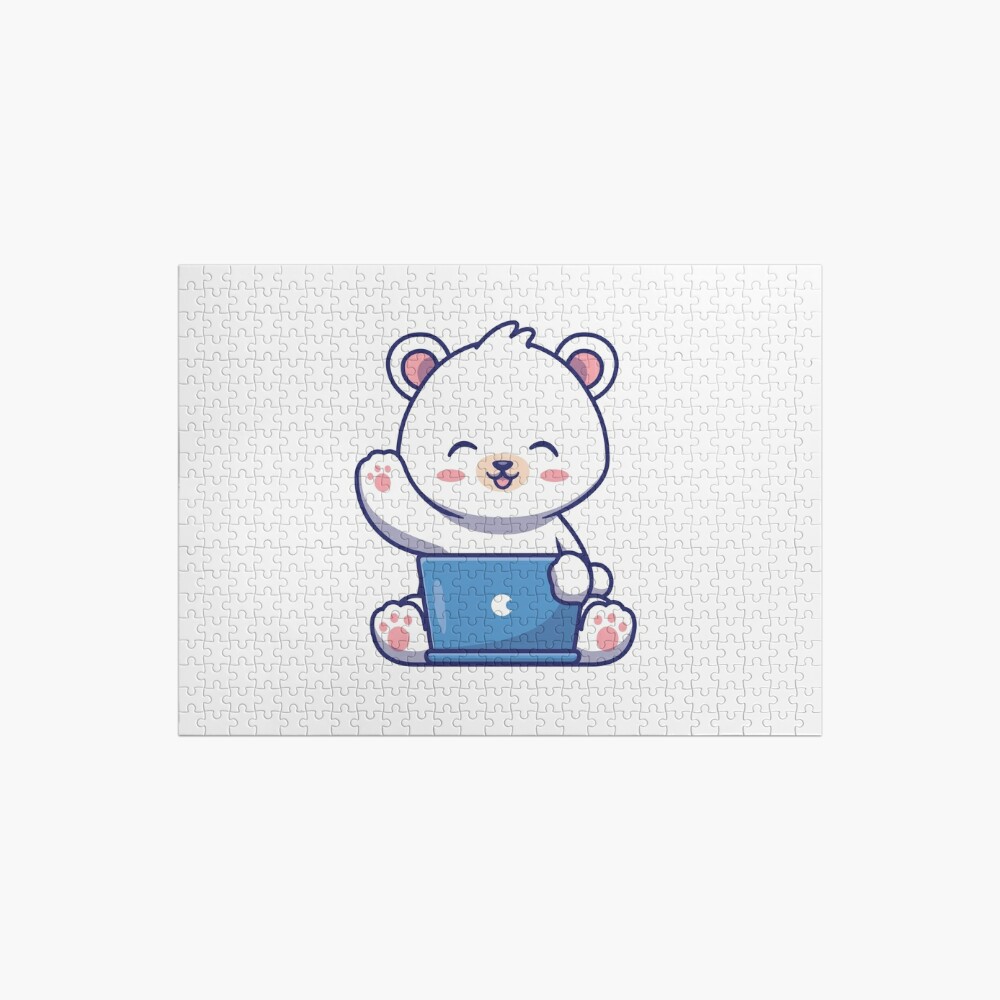 Hot Cute Panda Jigsaw Puzzle by pethub9 JW-QAFIX3QD