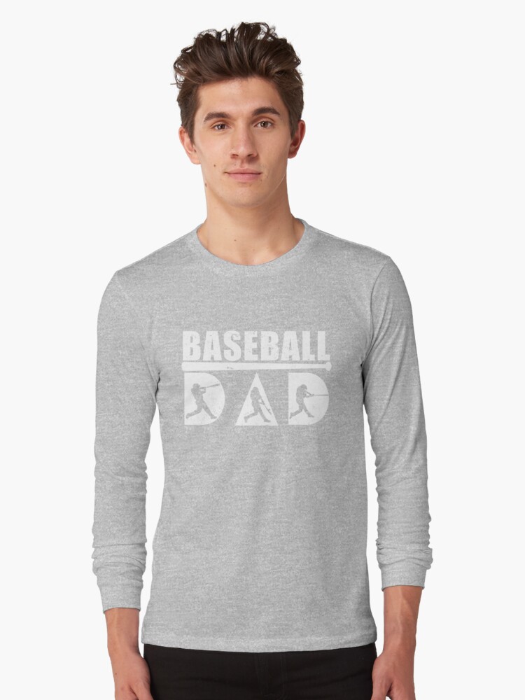 Baseball Dad Apparel Dad Baseball Funny Player Kids Long Sleeve Shirt