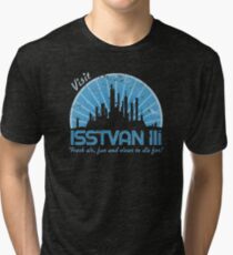 Visit (blue) Tri-blend T-Shirt