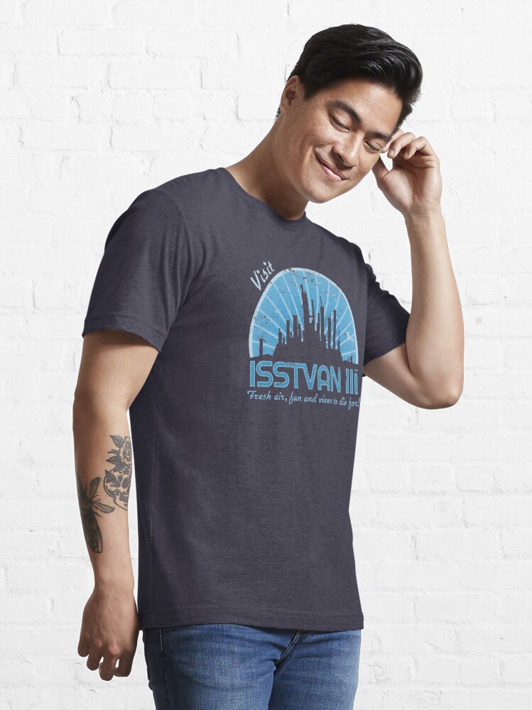 Alternate view of Visit (blue) Essential T-Shirt