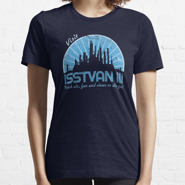 Visit (blue) Essential T-Shirt