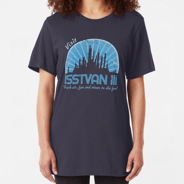 Visit (blue) Slim Fit T-Shirt